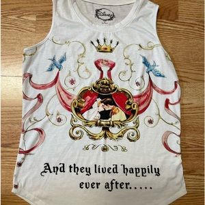 Disney Junior's Cinderella Happily Ever After Sublimated Muscle Tank Top